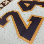 Los Angeles Lakers Mitchell & Ness Retro V-Neck Kobe Bryant #24 White Men's Jersey