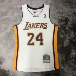 Los Angeles Lakers Mitchell & Ness Retro V-Neck Kobe Bryant #24 White Men's Jersey