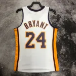 Los Angeles Lakers Mitchell & Ness Retro V-Neck Kobe Bryant #24 White Men's Jersey