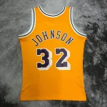 Los Angeles Lakers Mitchell & Ness Retro Magic Johnson #32 Yellow Men’s Jersey