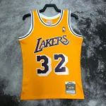Los Angeles Lakers Mitchell & Ness Retro Magic Johnson #32 Yellow Men’s Jersey
