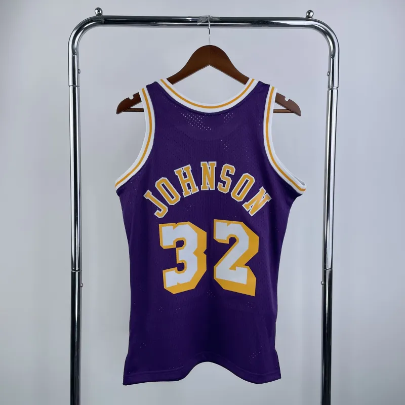 Los Angeles Lakers Mitchell & Ness Retro Magic Johnson #32 Purple Men’s Jersey