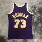 Los Angeles Lakers Mitchell & Ness Retro Dennis Rodman #73 Purple Men’s Jersey