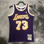 Los Angeles Lakers Mitchell & Ness Retro Dennis Rodman #73 Purple Men’s Jersey