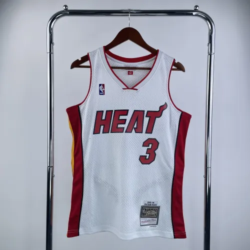Miami Heat Mitchell & Ness Retro Dwyane Wade #3 Herenshirt