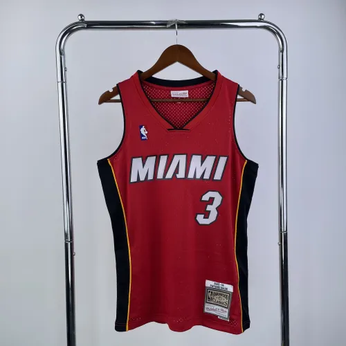 Camisola de homem Mitchell & Ness Retro Dwyane Wade #3 dos Miami Heat