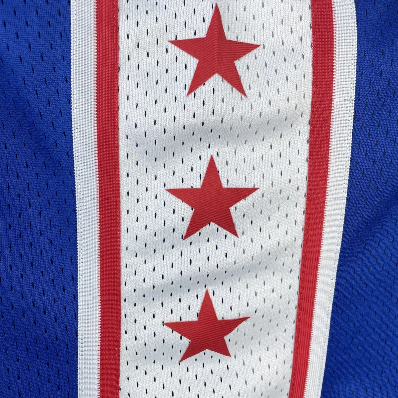 Philadelphia 76ers Mitchell & Ness Retro Blue Julius Erving #6 Heren Jersey