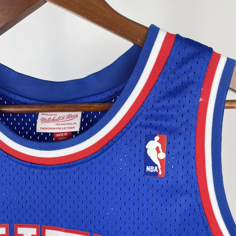Philadelphia 76ers Mitchell & Ness Retro Blue Julius Erving #6 Heren Jersey