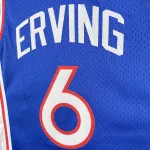 Philadelphia 76ers Mitchell & Ness Retro Blue Julius Erving #6 Heren Jersey