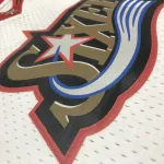 Maglietta da uomo Philadelphia 76ers Mitchell & Ness Retro White Allen Iverson #3
