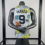 2002/03 San Antonio Spurs Mitchell & Ness Retro Graffiti Tony Parker #9 Jersey | NBA Swingman Jersey