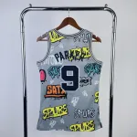 2002/03 San Antonio Spurs Mitchell & Ness Retro Graffiti Tony Parker #9 Jersey | NBA Swingman Jersey
