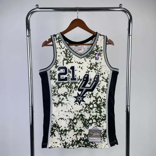 San Antonio Spurs Mitchell & Ness Retro Tim Duncan #21 Jersey | NBA Swingman Jersey