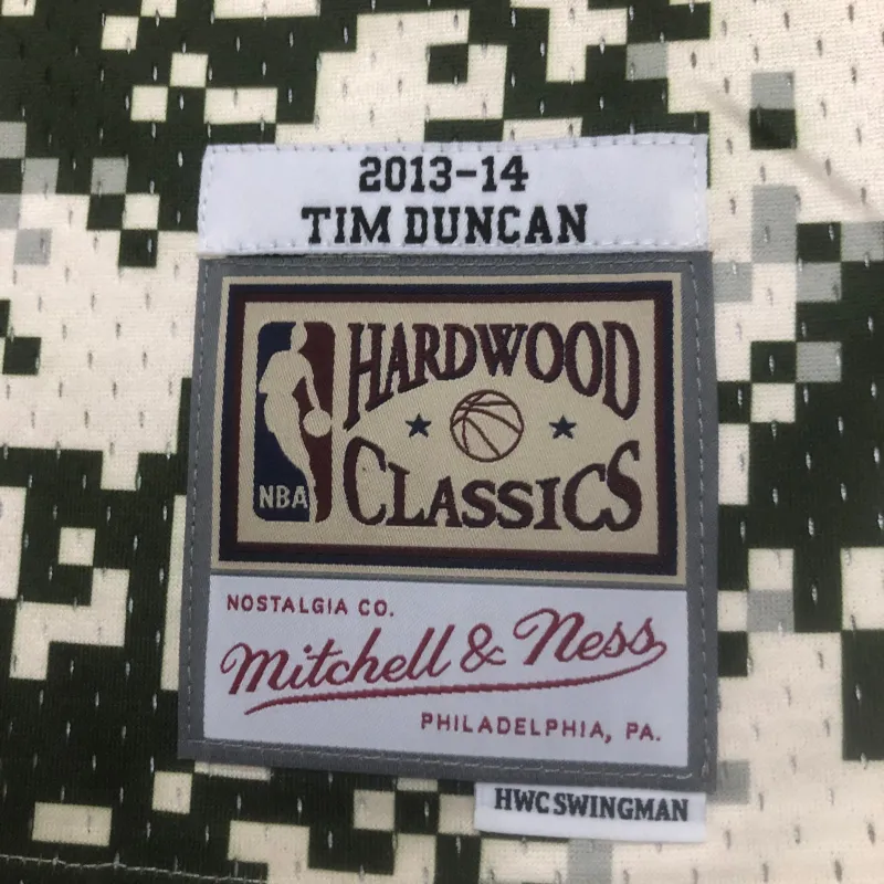 San Antonio Spurs Mitchell & Ness Retro Tim Duncan #21 Jersey | NBA Swingman Jersey