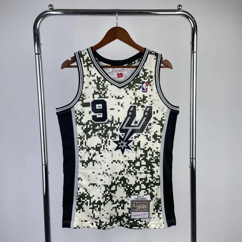 San Antonio Spurs Mitchell & Ness Retro Tony Parker #9 Jersey | NBA Swingman Jersey