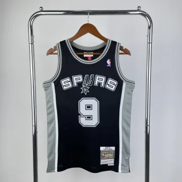 2002/03 San Antonio Spurs Mitchell & Ness Retro Black Tony Parker #9 Jersey | NBA Swingman Jersey