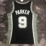 2002/03 San Antonio Spurs Mitchell & Ness Retro Black Tony Parker #9 Jersey | NBA Swingman Jersey