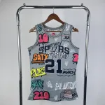 1998/99 San Antonio Spurs Mitchell & Ness Retro Graffiti Tim Duncan #21 Jersey | NBA Swingman Jersey 1998/99 San Antonio Spurs Mitchell & Ness Retro Graffiti Tim Duncan #21 Jersey | NBA Swingman Jersey