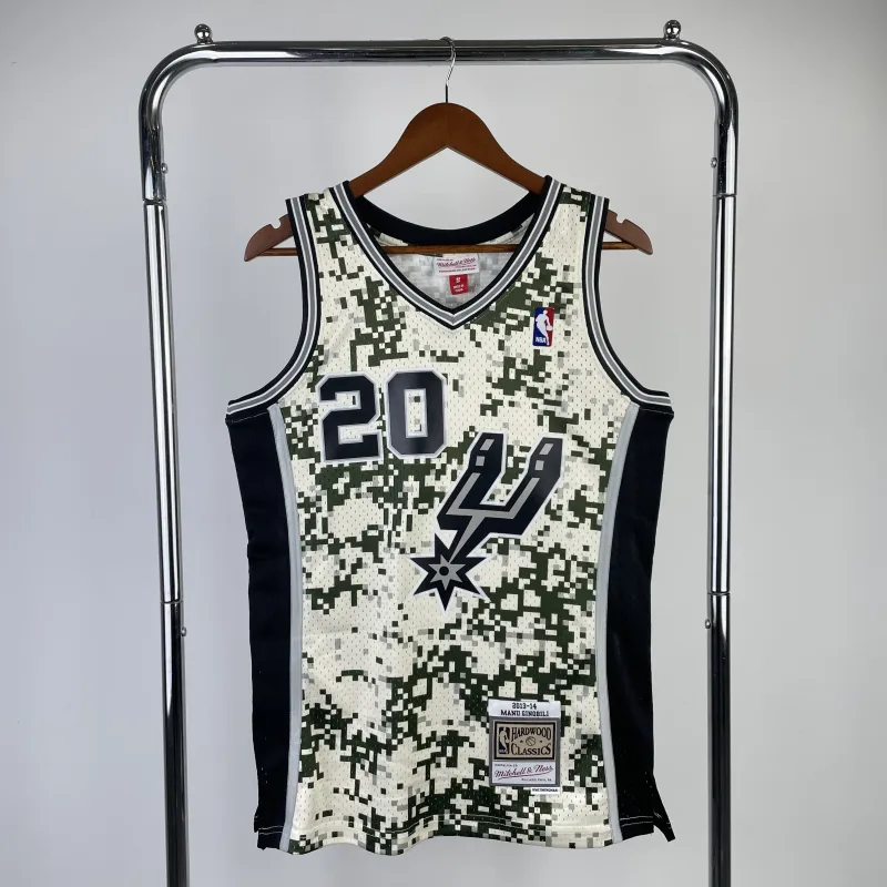 San Antonio Spurs Mitchell & Ness Retro Manu Ginobili #20 Jersey | NBA Swingman Jersey