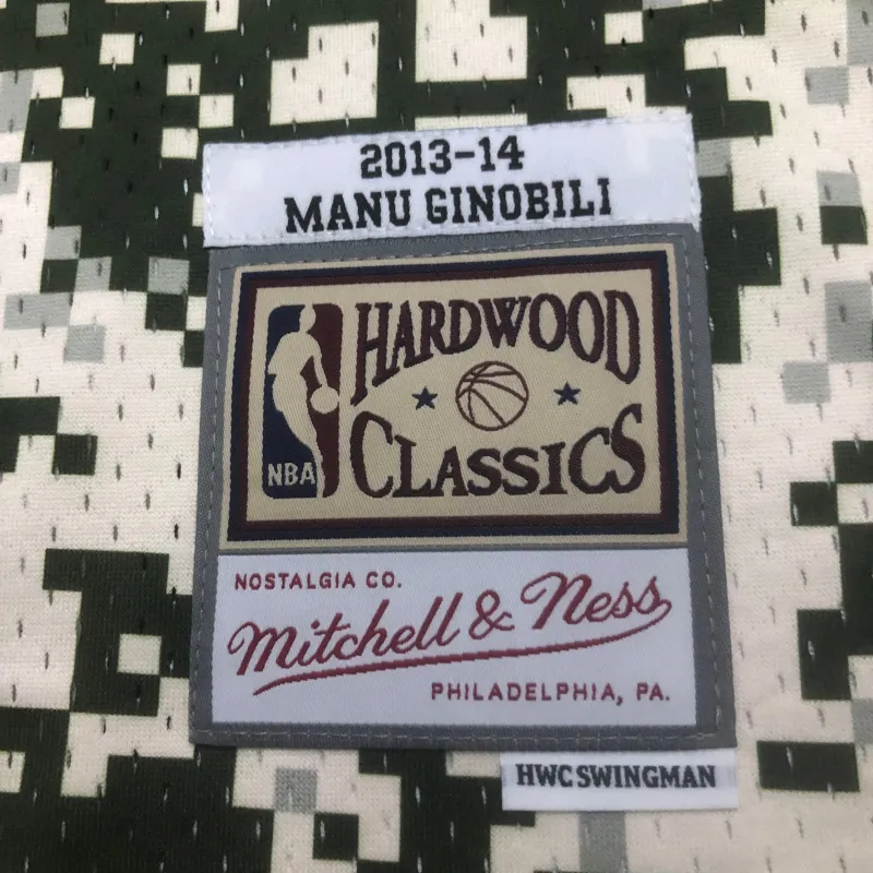 San Antonio Spurs Mitchell & Ness Retro Manu Ginobili #20 Jersey | NBA Swingman Jersey