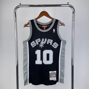 San Antonio Spurs Mitchell & Ness Retro Black Jeremy Sochan #10 Jersey | NBA Swingman Jersey
