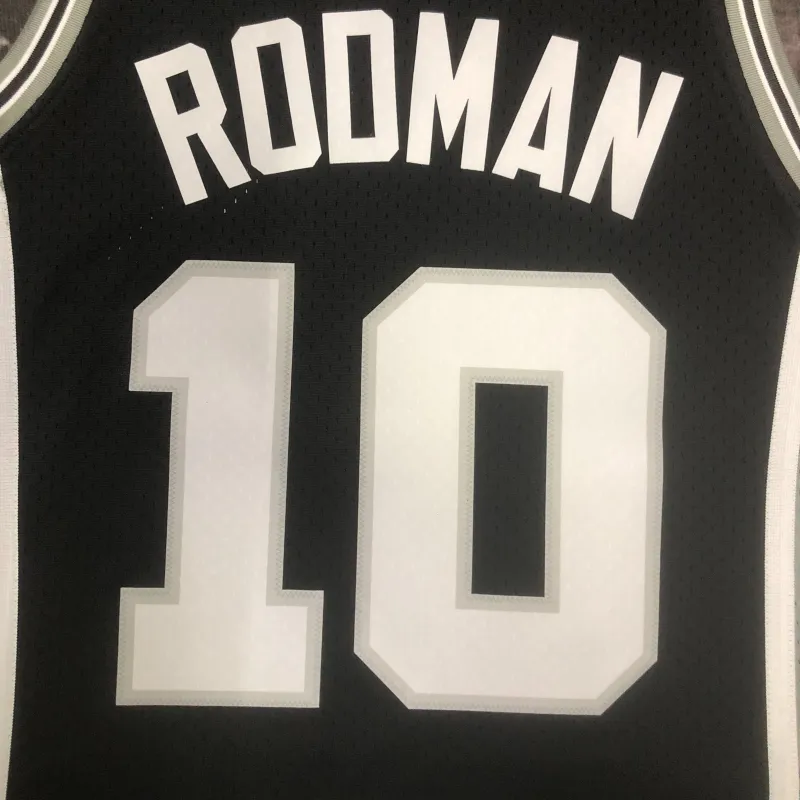 San Antonio Spurs Mitchell & Ness Retro Black Jeremy Sochan #10 Jersey | NBA Swingman Jersey
