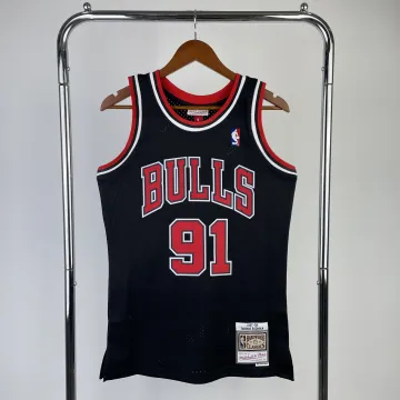 Camiseta Chicago Bulls Mitchell & Ness Retro Dennis Rodman #91 Hombre