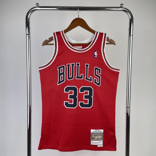 Chicago Bulls Mitchell & Ness Retro Scottie Pippen #33 Herenshirt