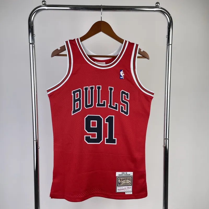 Chicago Bulls Mitchell & Ness Retro Dennis Rodman #91 Men’s Jersey