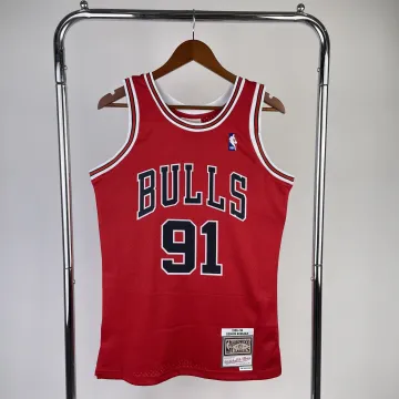 Chicago Bulls Mitchell & Ness Retro Dennis Rodman #91 Men's Jersey