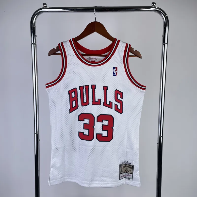 Maglia da uomo Chicago Bulls Mitchell & Ness Retro Scottie Pippen #33