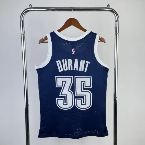 2015-16 Oklahoma City Thunder Mitchell & Ness Classic Blue Kevin Durant #35 Men’s Jersey