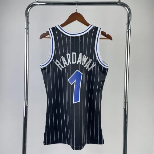 Camiseta Orlando Magic Mitchell & Ness Classic Negra Penny Hardaway #1 Hombre