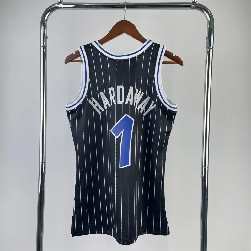 Camiseta de hombre Orlando Magic Mitchell & Ness Classic negra de Penny Hardaway #1