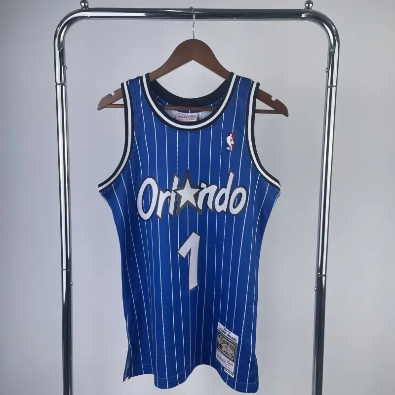 Jersey Orlando Magic Mitchell & Ness Classic Negro Tracy McGrady #1 Hombre