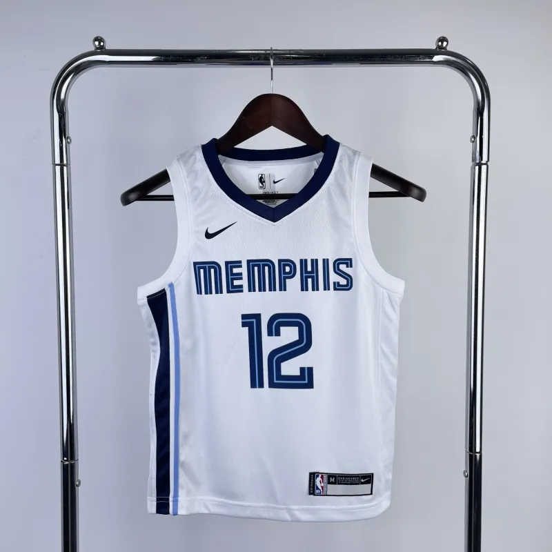 Memphis Grizzlies Ja Morant #12 Youth White Jersey