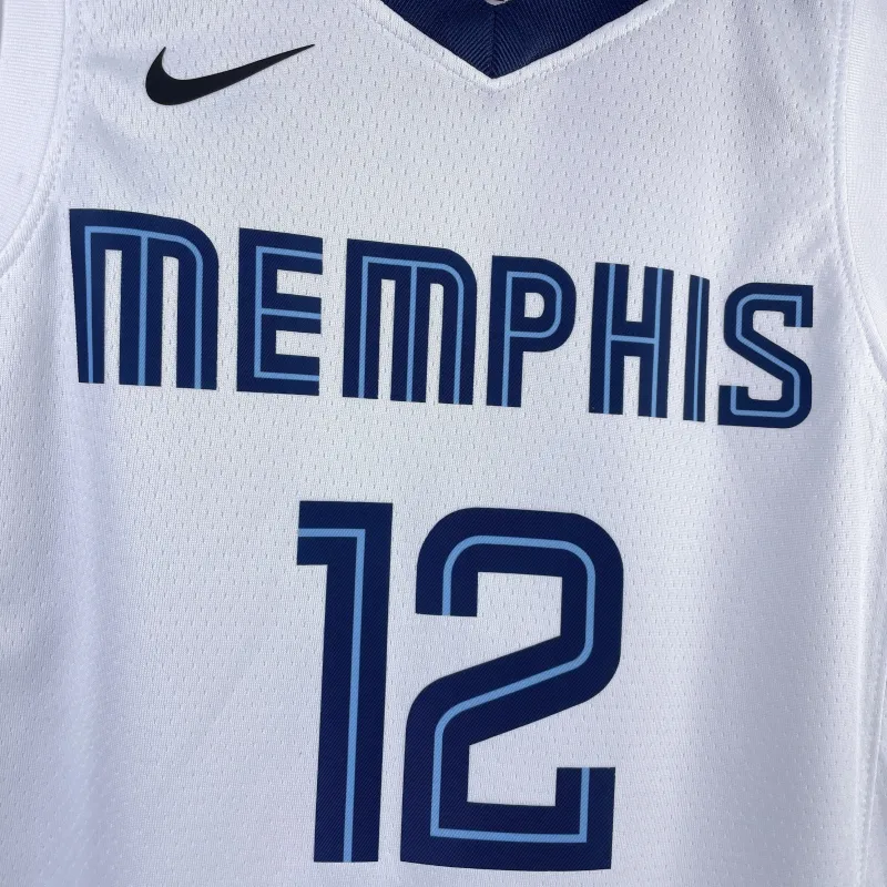 Memphis Grizzlies Ja Morant #12 Youth White Jersey