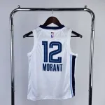Memphis Grizzlies Ja Morant #12 Youth White Jersey