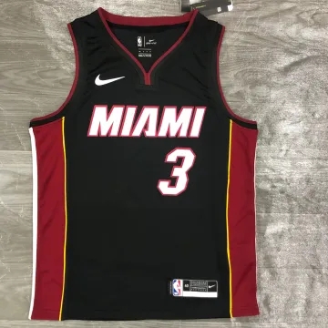 Miami Heat V-Ausschnitt Dwyane Wade #3 Herren Trikot