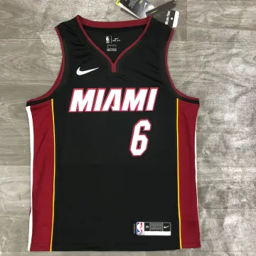 Miami Heat V-Neck LeBron James #6 Men's Jersey