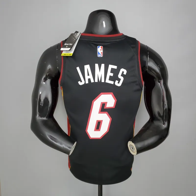 Miami Heat V-Neck LeBron James #6 Men’s Jersey