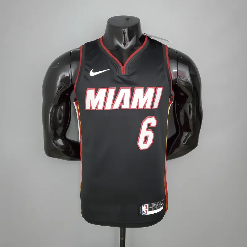 Miami Heat V-Neck LeBron James #6 Men’s Jersey