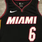 Miami Heat V-Neck LeBron James #6 Men’s Jersey
