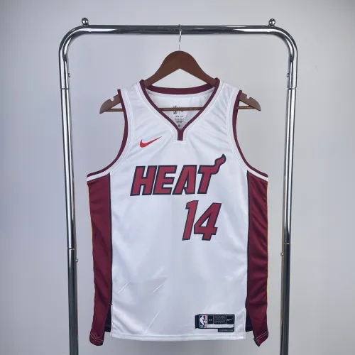Camisola com decote em V Tyler Herro #14 para homem dos Miami Heat