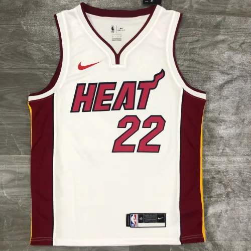 Maglia da uomo Miami Heat con scollo a V, modello Jimmy Butler #22