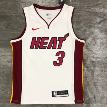 Miami Heat V-Ausschnitt Dwyane Wade #3 Herren Trikot
