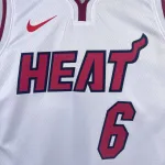 Maglia da uomo Miami Heat con scollo a V di LeBron James (modello #6)