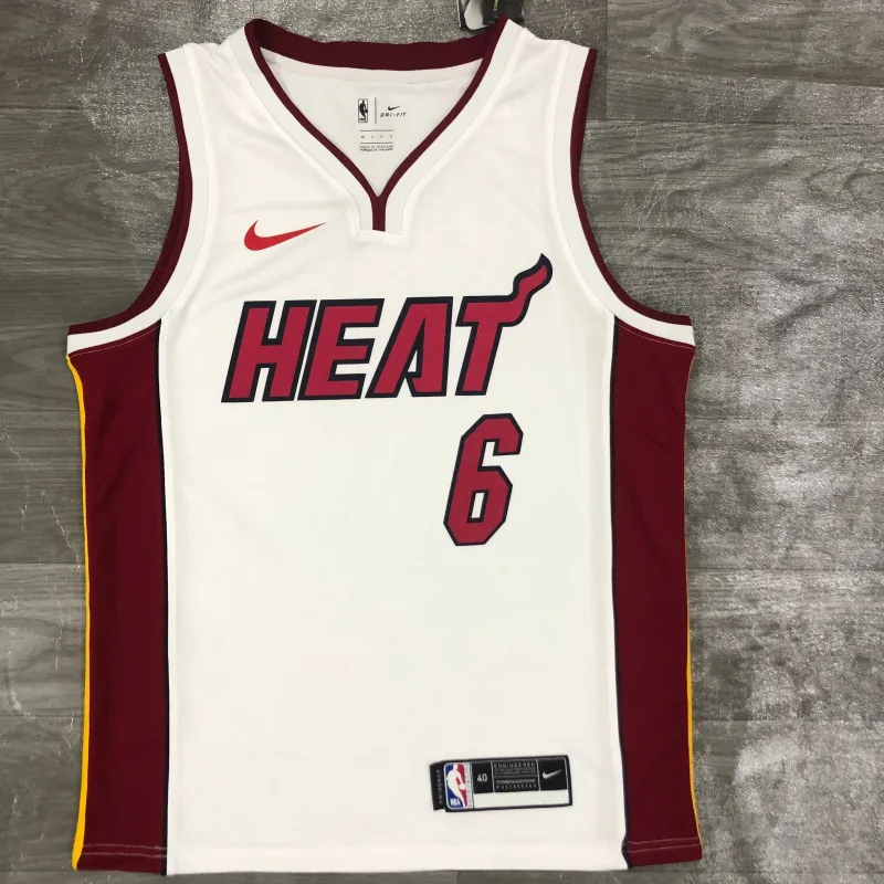 Miami Heat V-Neck LeBron James #6 Men’s Jersey