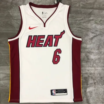 Miami Heat V-Neck LeBron James #6 Men's Jersey