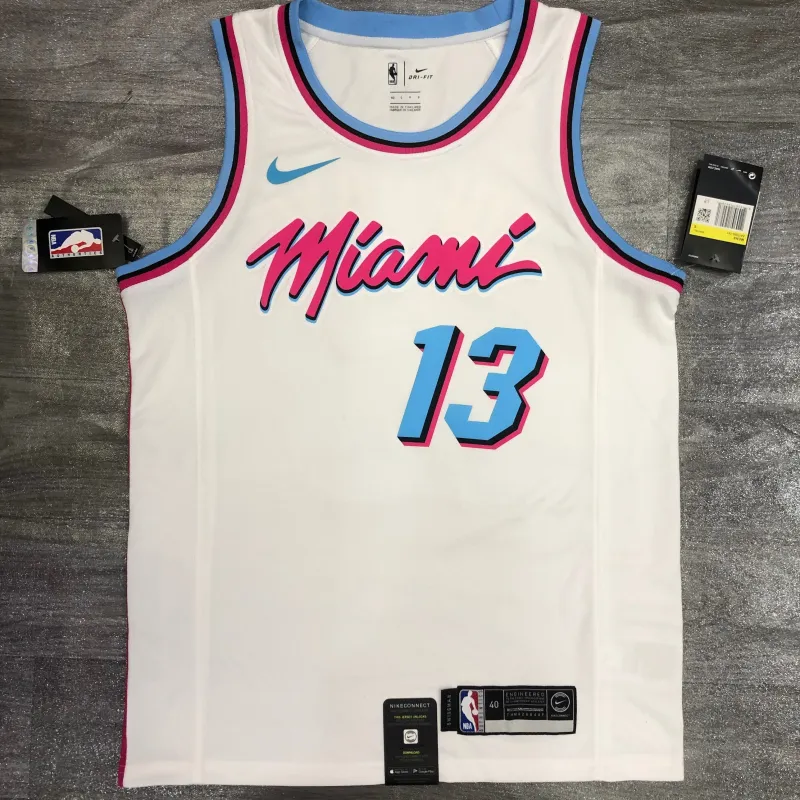 Camisola dos Miami Heat Bam Adebayo #13 para homem